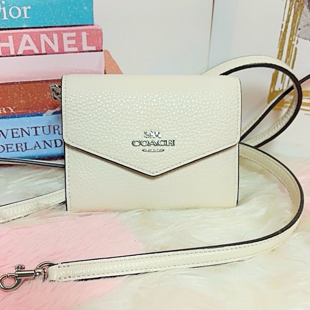 NWOT COACH Mini Leather Crossbody Bag/Wallet 😍❤️ - Picture 2 of 16